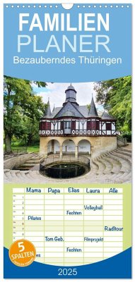 Familienplaner 2025 - Bezauberndes Thüringen mit 5 Spalten (Wandkalender, 21 x 45 cm) CALVENDO