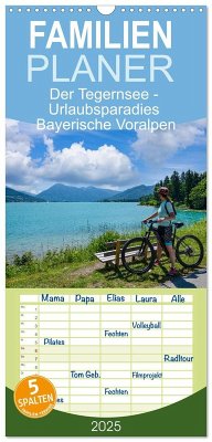 Familienplaner 2025 - Der Tegernsee - Urlaubsparadies Bayerische Voralpen mit 5 Spalten (Wandkalender, 21 x 45 cm) CALVENDO - Calvendo;Meutzner, Dirk