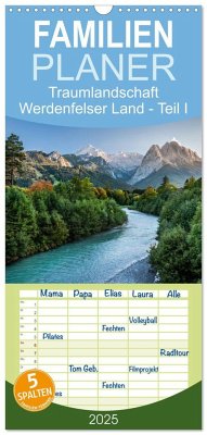 Familienplaner 2025 - Traumlandschaft Werdenfelser Land - Teil I mit 5 Spalten (Wandkalender, 21 x 45 cm) CALVENDO