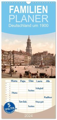 Familienplaner 2025 - Deutschland um 1900 mit 5 Spalten (Wandkalender, 21 x 45 cm) CALVENDO - Calvendo;akg-images