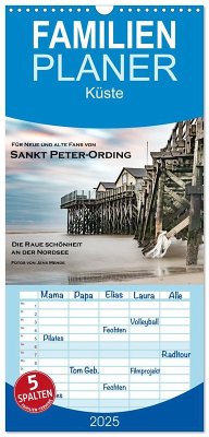 Familienplaner 2025 - Sankt Peter-Ording: Die raue Schönheit an der Nordsee mit 5 Spalten (Wandkalender, 21 x 45 cm) CALVENDO