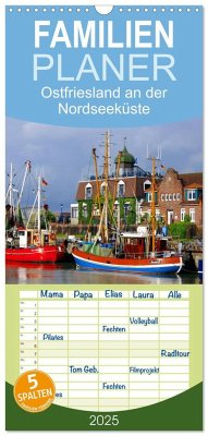 Familienplaner 2025 - Ostfriesland an der Nordseeküste mit 5 Spalten (Wandkalender, 21 x 45 cm) CALVENDO