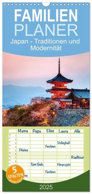 Familienplaner 2025 - Japan - Traditionen und Modernität mit 5 Spalten (Wandkalender, 21 x 45 cm) CALVENDO