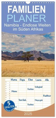 Familienplaner 2025 - Namibia - Endlose Weiten im Süden Afrikas mit 5 Spalten (Wandkalender, 21 x 45 cm) CALVENDO - Calvendo;been.there.recently