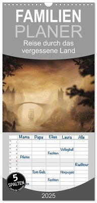 Familienplaner 2025 - Reise durch das vergessene Land mit 5 Spalten (Wandkalender, 21 x 45 cm) CALVENDO