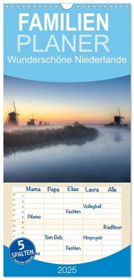 Familienplaner 2025 - Wunderschöne Niederlande mit 5 Spalten (Wandkalender, 21 x 45 cm) CALVENDO - Calvendo;Valjak, Michael