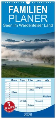 Familienplaner 2025 - Seen im Werdenfelser Land mit 5 Spalten (Wandkalender, 21 x 45 cm) CALVENDO