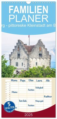 Familienplaner 2025 - Meersburg - pittoreske Kleinstadt am Bodensee mit 5 Spalten (Wandkalender, 21 x 45 cm) CALVENDO