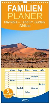 Familienplaner 2025 - Namibia - Land im Süden Afrikas mit 5 Spalten (Wandkalender, 21 x 45 cm) CALVENDO - Calvendo;Müller, Harry