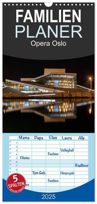Familienplaner 2025 - Opera Oslo mit 5 Spalten (Wandkalender, 21 x 45 cm) CALVENDO