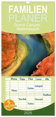 Familienplaner 2025 - Grand Canyon, Nationalpark mit 5 Spalten (Wandkalender, 21 x 45 cm) CALVENDO