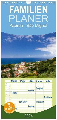 Familienplaner 2025 - Azoren - São Miguel mit 5 Spalten (Wandkalender, 21 x 45 cm) CALVENDO