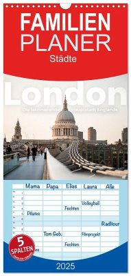 Familienplaner 2025 - London - Die faszinierende Hauptstadt Englands. mit 5 Spalten (Wandkalender, 21 x 45 cm) CALVENDO