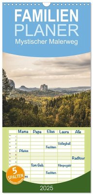 Familienplaner 2025 - Mystischer Malerweg mit 5 Spalten (Wandkalender, 21 x 45 cm) CALVENDO - Calvendo;Tom-Pic-Art