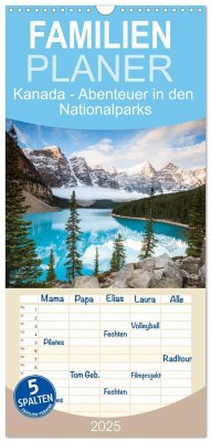 Familienplaner 2025 - Kanada - Abenteuer in den Nationalparks mit 5 Spalten (Wandkalender, 21 x 45 cm) CALVENDO