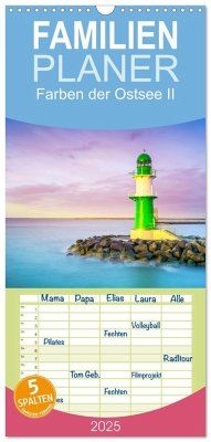 Familienplaner 2025 - Farben der Ostsee II mit 5 Spalten (Wandkalender, 21 x 45 cm) CALVENDO - Calvendo;Rath Photography, Margret