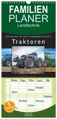 Familienplaner 2025 - Traktoren - Giganten in der Landwirtschaft mit 5 Spalten (Wandkalender, 21 x 45 cm) CALVENDO - Calvendo;Roder, Peter