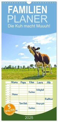 Familienplaner 2025 - Die Kuh macht Muuuh! mit 5 Spalten (Wandkalender, 21 x 45 cm) CALVENDO - Calvendo;Vahldiek, Carola