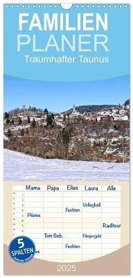 Familienplaner 2025 - Traumhafter Taunus mit 5 Spalten (Wandkalender, 21 x 45 cm) CALVENDO