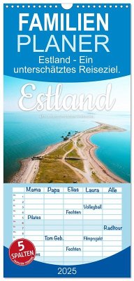 Familienplaner 2025 - Estland - Ein unterschätztes Reiseziel. mit 5 Spalten (Wandkalender, 21 x 45 cm) CALVENDO