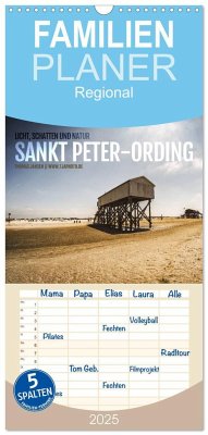 Familienplaner 2025 - Sankt Peter-Ording. Licht, Schatten und Natur mit 5 Spalten (Wandkalender, 21 x 45 cm) CALVENDO - Calvendo;Jansen, Thomas