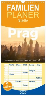 Familienplaner 2025 - Prag - Die wunderschöne Hauptstadt von Tschechien. mit 5 Spalten (Wandkalender, 21 x 45 cm) CALVENDO