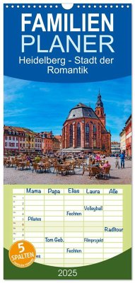 Familienplaner 2025 - Heidelberg - Stadt der Romantik mit 5 Spalten (Wandkalender, 21 x 45 cm) CALVENDO