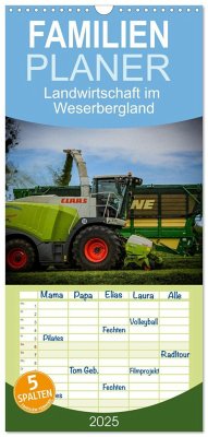 Familienplaner 2025 - Landwirtschaft im Weserbergland mit 5 Spalten (Wandkalender, 21 x 45 cm) CALVENDO