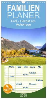 Familienplaner 2025 - Tirol - Herbst am Achensee mit 5 Spalten (Wandkalender, 21 x 45 cm) CALVENDO