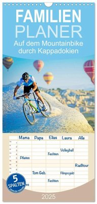 Familienplaner 2025 - Auf dem Mountainbike durch Kappadokien mit 5 Spalten (Wandkalender, 21 x 45 cm) CALVENDO - Calvendo