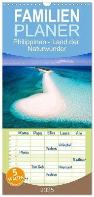 Familienplaner 2025 - Philippinen - Land der Naturwunder mit 5 Spalten (Wandkalender, 21 x 45 cm) CALVENDO