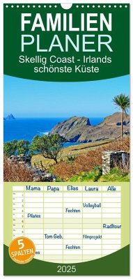 Familienplaner 2025 - Skellig Coast - Irlands schönste Küste mit 5 Spalten (Wandkalender, 21 x 45 cm) CALVENDO