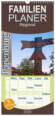 Familienplaner 2025 - Papenburg - Papenborg mit 5 Spalten (Wandkalender, 21 x 45 cm) CALVENDO