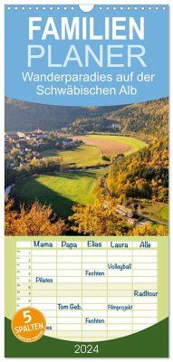 Familienplaner 2025 - Das Donautal - Wanderparadies auf der Schwäbischen Alb mit 5 Spalten (Wandkalender, 21 x 45 cm) CALVENDO - Calvendo;Keller, Markus
