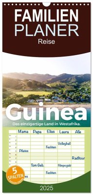 Familienplaner 2025 - Guinea - Das einzigartige Land in Westafrika. mit 5 Spalten (Wandkalender, 21 x 45 cm) CALVENDO - Calvendo;Scott, M.