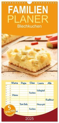 Familienplaner 2025 - Blechkuchen mit 5 Spalten (Wandkalender, 21 x 45 cm) CALVENDO