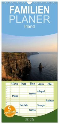 Familienplaner 2025 - Irland mit 5 Spalten (Wandkalender, 21 x 45 cm) CALVENDO