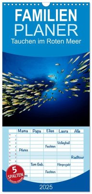 Familienplaner 2025 - Tauchen im Roten Meer 2025 mit 5 Spalten (Wandkalender, 21 x 45 cm) CALVENDO