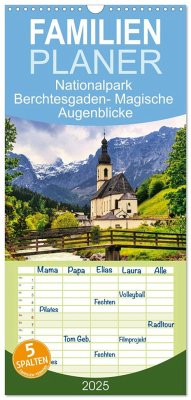 Familienplaner 2025 - Nationalpark Berchtesgaden- Magische Augenblicke mit 5 Spalten (Wandkalender, 21 x 45 cm) CALVENDO