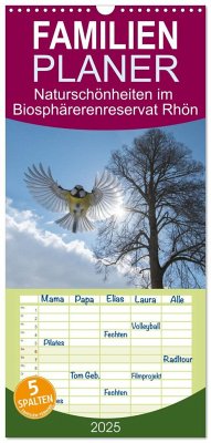 Familienplaner 2025 - Naturschönheiten im Biosphärerenreservat Rhön mit 5 Spalten (Wandkalender, 21 x 45 cm) CALVENDO - Calvendo;Hempe, Manfred