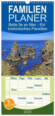 Familienplaner 2025 - Belle Ile en Mer - Ein bretonisches Paradies mit 5 Spalten (Wandkalender, 21 x 45 cm) CALVENDO