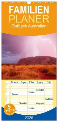 Familienplaner 2025 - Outback Australien mit 5 Spalten (Wandkalender, 21 x 45 cm) CALVENDO