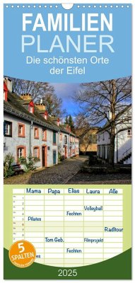 Familienplaner 2025 - Die schönsten Orte der Eifel mit 5 Spalten (Wandkalender, 21 x 45 cm) CALVENDO