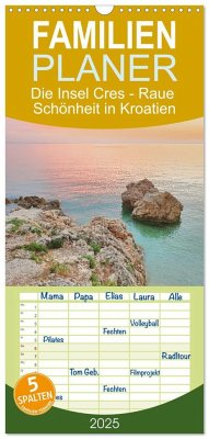 Familienplaner 2025 - Die Insel Cres - Raue Schönheit in Kroatien mit 5 Spalten (Wandkalender, 21 x 45 cm) CALVENDO