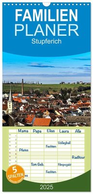 Familienplaner 2025 - Stupferich mit 5 Spalten (Wandkalender, 21 x 45 cm) CALVENDO