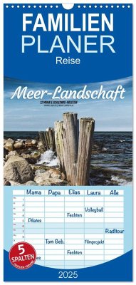 Familienplaner 2025 - Meer-Landschaft - 12 Monate Schleswig Holstein mit 5 Spalten (Wandkalender, 21 x 45 cm) CALVENDO - Calvendo;Jansen, Thomas