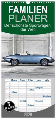 Familienplaner 2025 - Der schönste Sportwagen der Welt mit 5 Spalten (Wandkalender, 21 x 45 cm) CALVENDO