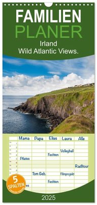 Familienplaner 2025 - Irland. Wild Atlantic Views. mit 5 Spalten (Wandkalender, 21 x 45 cm) CALVENDO