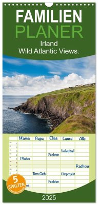 Familienplaner 2025 - Irland. Wild Atlantic Views. mit 5 Spalten (Wandkalender, 21 x 45 cm) CALVENDO - Calvendo;Wagner, Markus