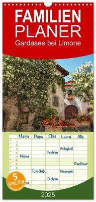 Familienplaner 2025 - Gardasee bei Limone mit 5 Spalten (Wandkalender, 21 x 45 cm) CALVENDO - Calvendo;Wirges, Christine